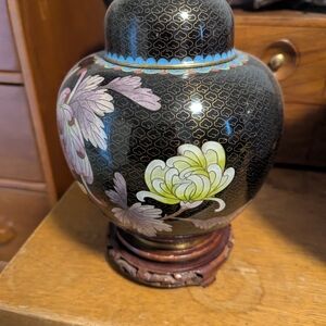 Beautiful Cloisonne Ginger Jar